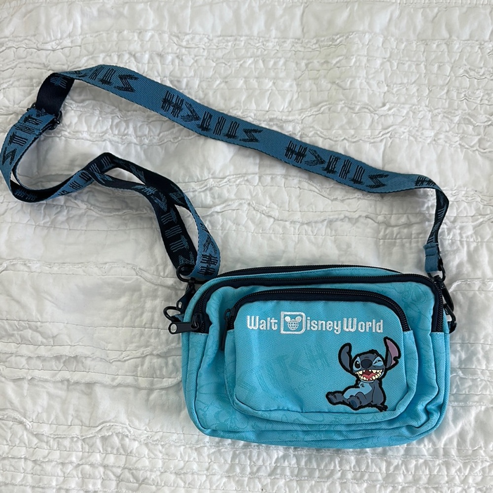 Disney Blue Stitch Shoulder Bag OR Fanny Pack! Brand New!